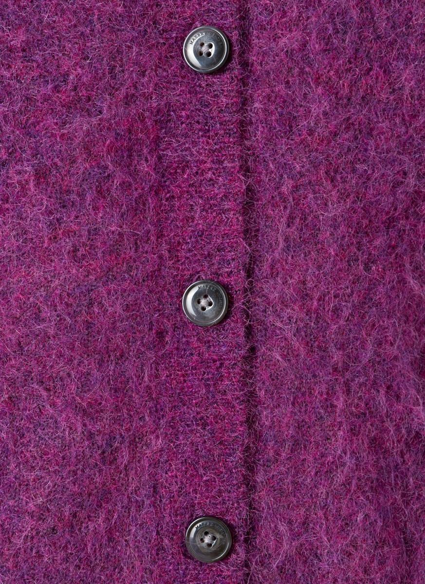 *Strickjacke Mohair-Wolle Beere 