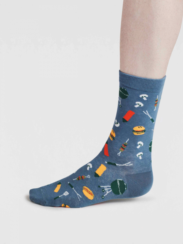 Socken 048 bleu